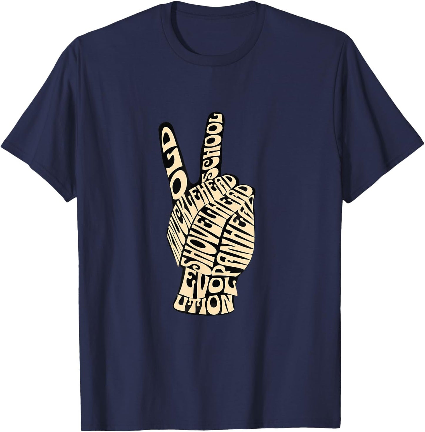 HD Shovelhead Knucklehead PanHead Evo Retro Old School T-Shirt - T-Shirt | Navy