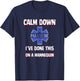 Paramedic First Aid Responder Gifts Calm Down I've Done This On A Mannequin Funny EMT Gag T-Shirt - T-Shirt | Navy