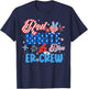 Red White Blue ER ED Nurse Crew July 4th Patriotic Men Women T-Shirt - T-Shirt | Navy