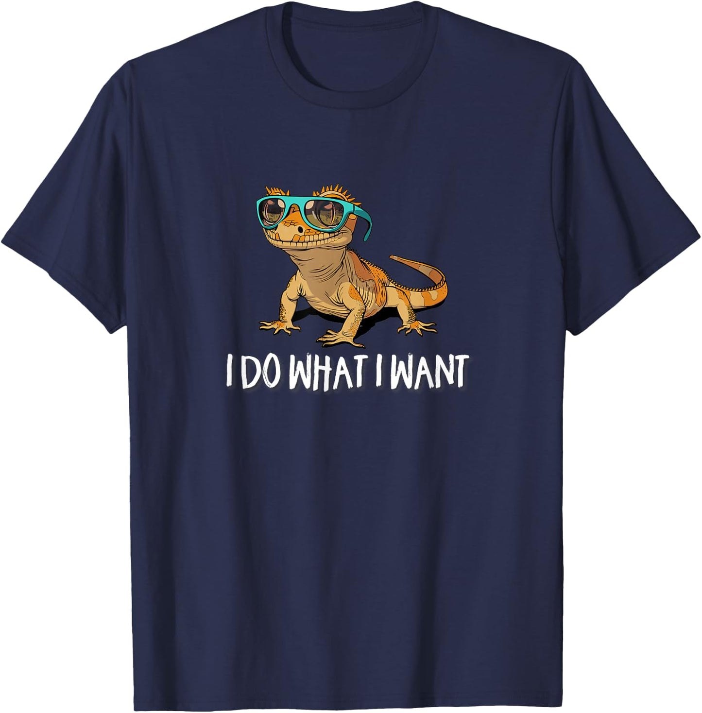 Kids I Do What I Want Pet Crested Gecko Lover T-Shirt - T-Shirt | Navy