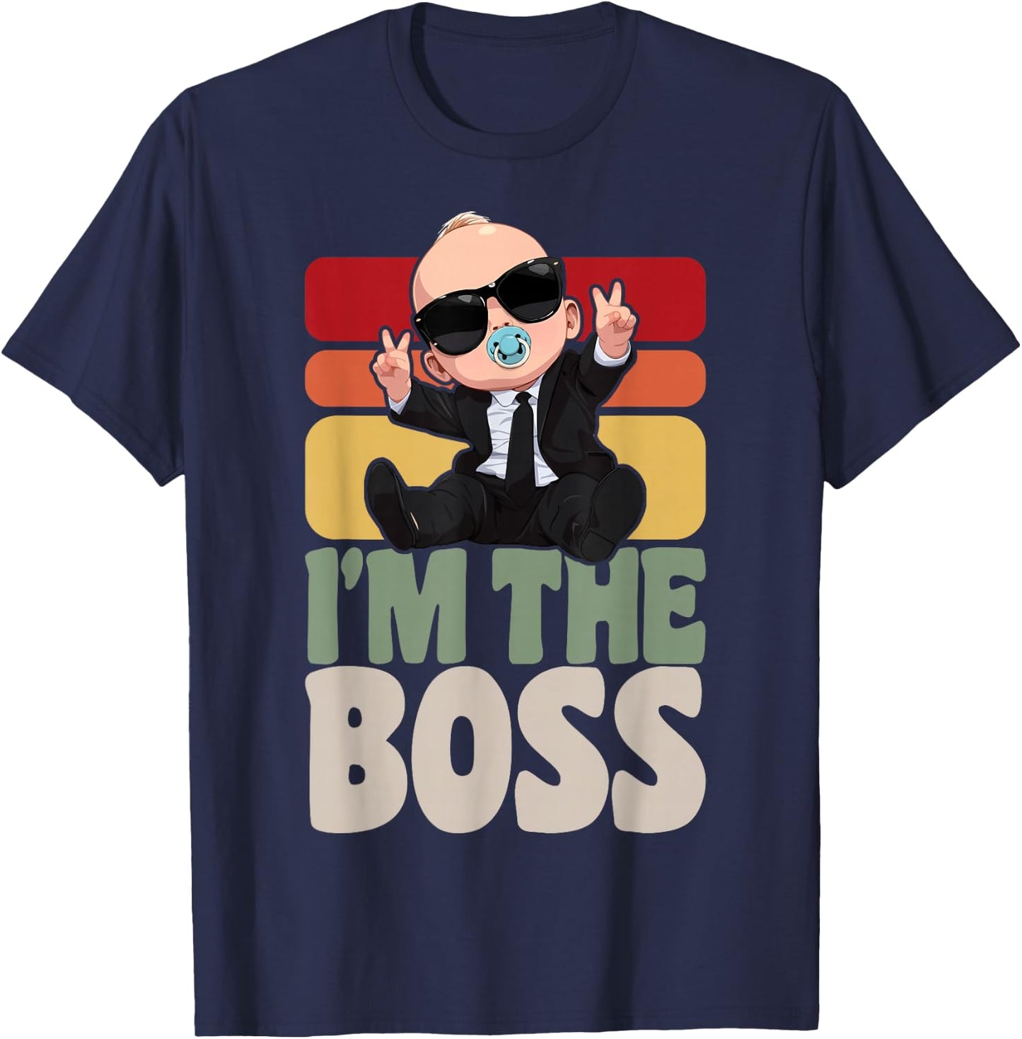 Baby Boss I'm The Boss Like A Boss Kids T-Shirt - T-Shirt | Navy