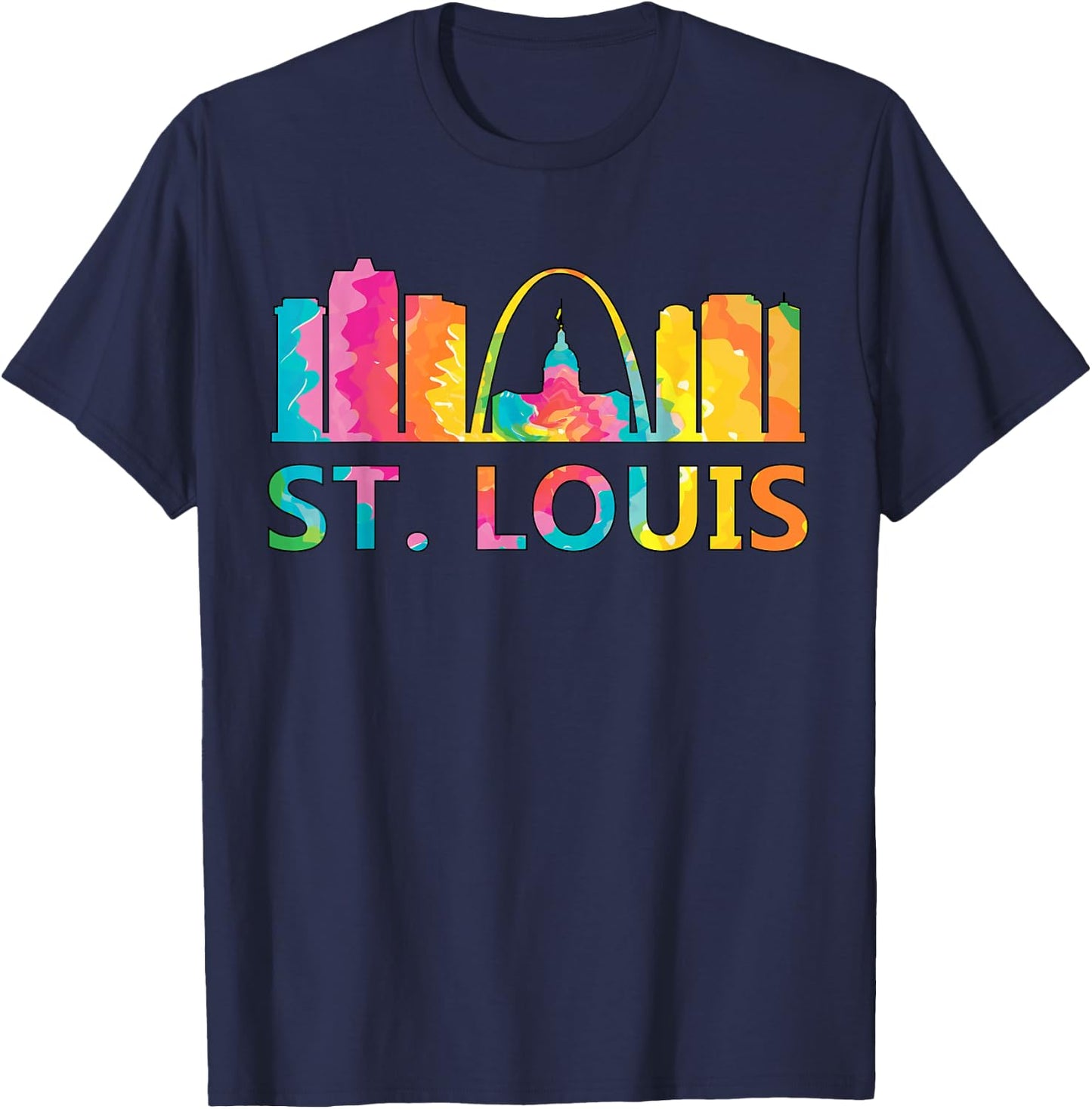 St Louis Kids St Louis USA American Tie Dye T-Shirt - T-Shirt | Navy