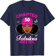 Chapter 50 Fabulous Since 1975 Black Women 50th Birthday T-Shirt - T-Shirt | Navy