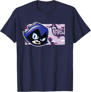 Kids DC Comics Teen Titans Go! Raven Character Panel T-Shirt - T-Shirt | Navy