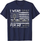 I Wear Gray For My Wife Brain Tumor Awareness For Husband T-Shirt - T-Shirt | Navy