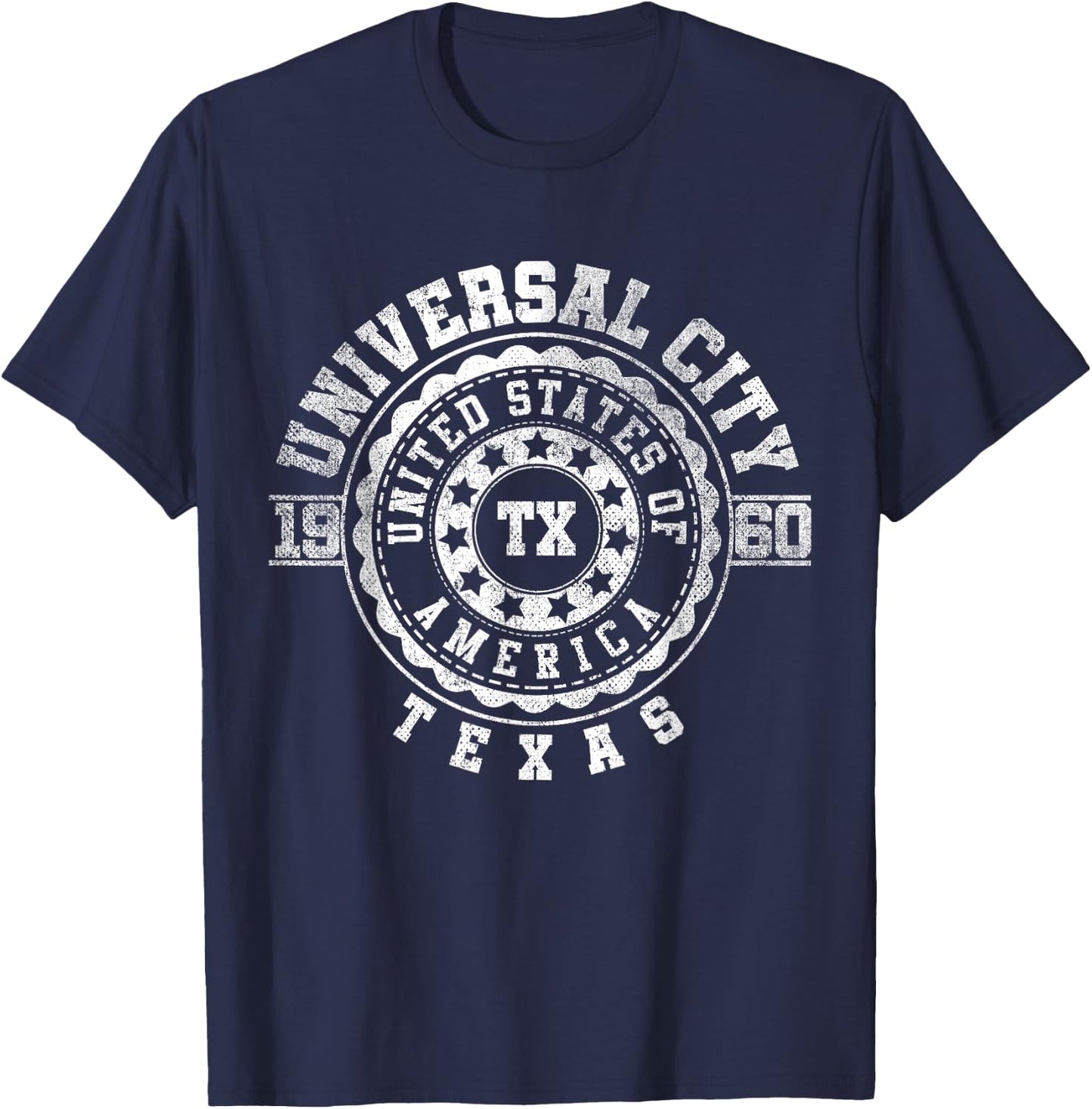 Universal City TX | Texas | Vintage City Apparels T-Shirt - T-Shirt | Navy