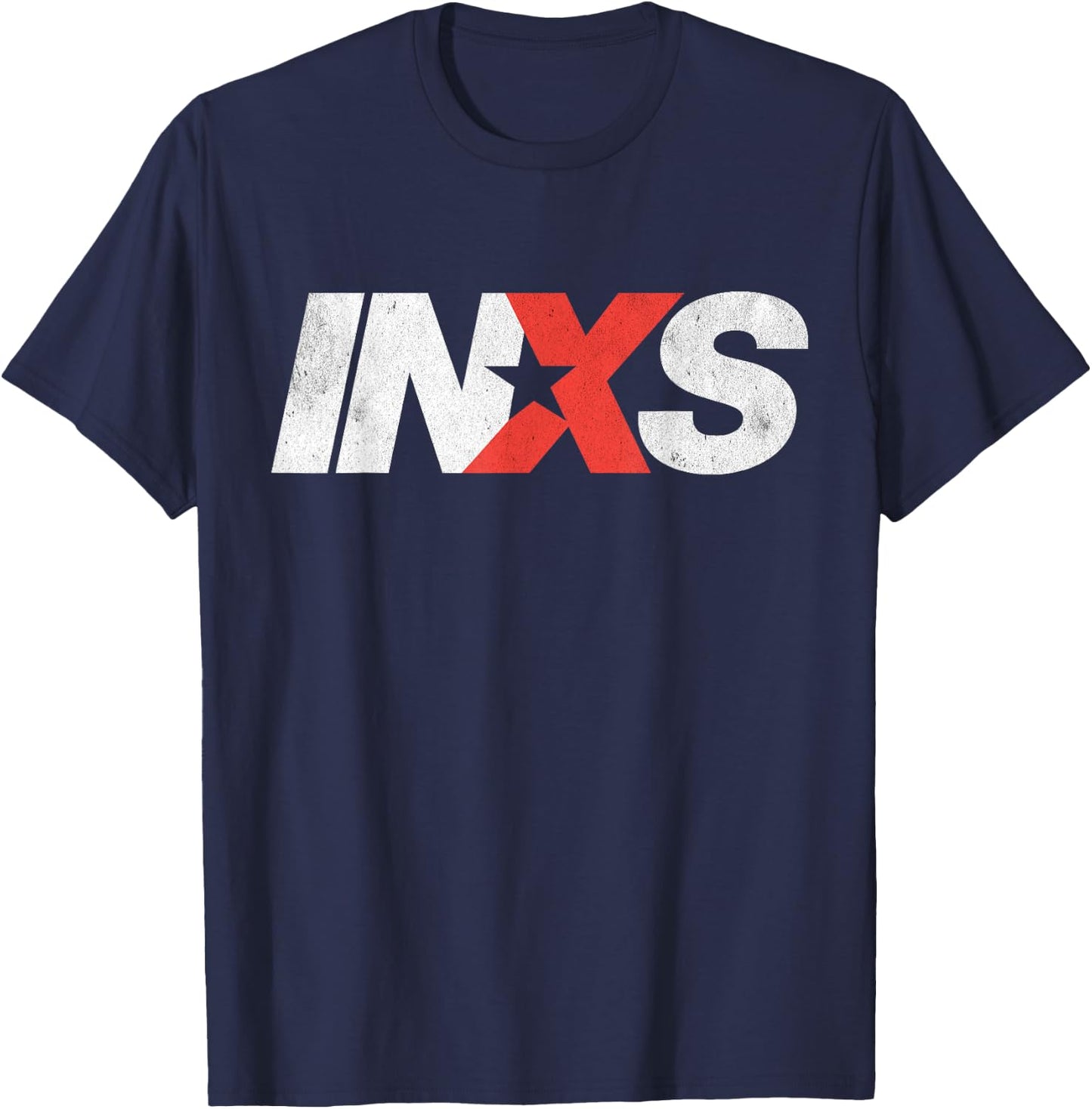 INXS – EW Logo Black T-Shirt - T-Shirt | Navy