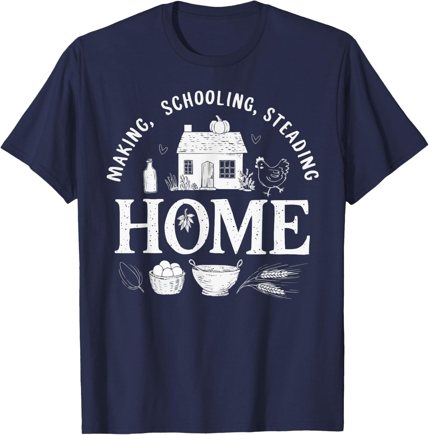 Homeschool Mom Homeschooling Parent Teacher Education Women T-Shirt - T-Shirt | Navy