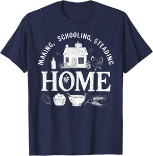 Homeschool Mom Homeschooling Parent Teacher Education Women T-Shirt - T-Shirt | Navy