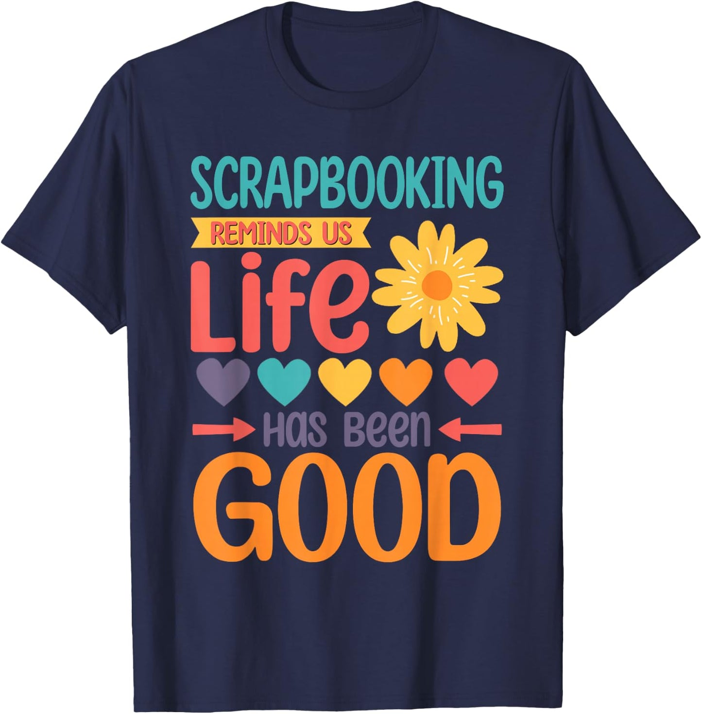 Retro Scrapbooking Funny Paper Scrapbook Women Kids T-Shirt - T-Shirt | Navy