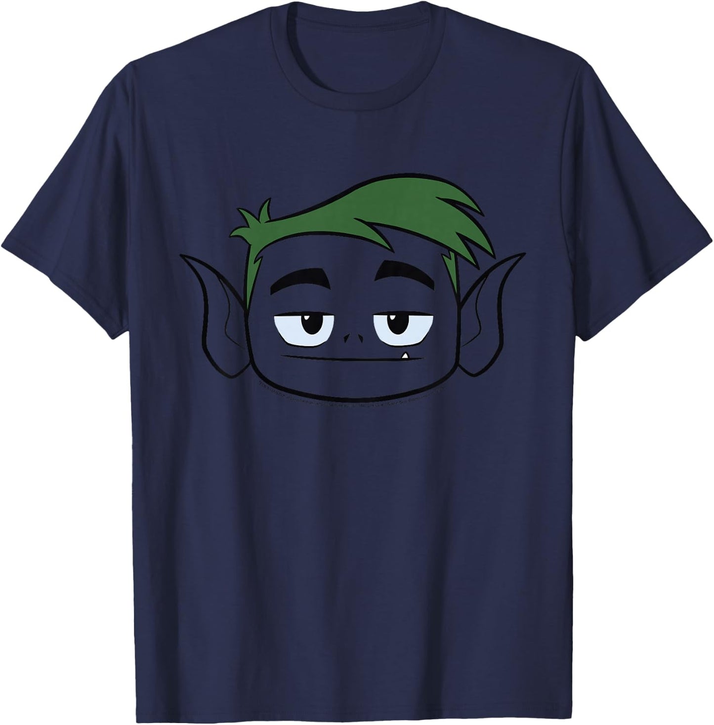 Kids DC Comics Teen Titans Go! Beast Boy Big Face T-Shirt - T-Shirt | Navy