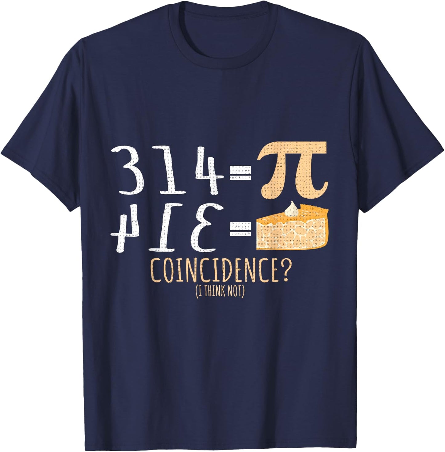 Funny Pi Math Formula Algebra Equation Design T-Shirt - T-Shirt | Navy