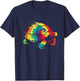 Tortoise Tie Dye - Colorful Sea Turtle Ocean Animal Lover T-Shirt - T-Shirt | Navy