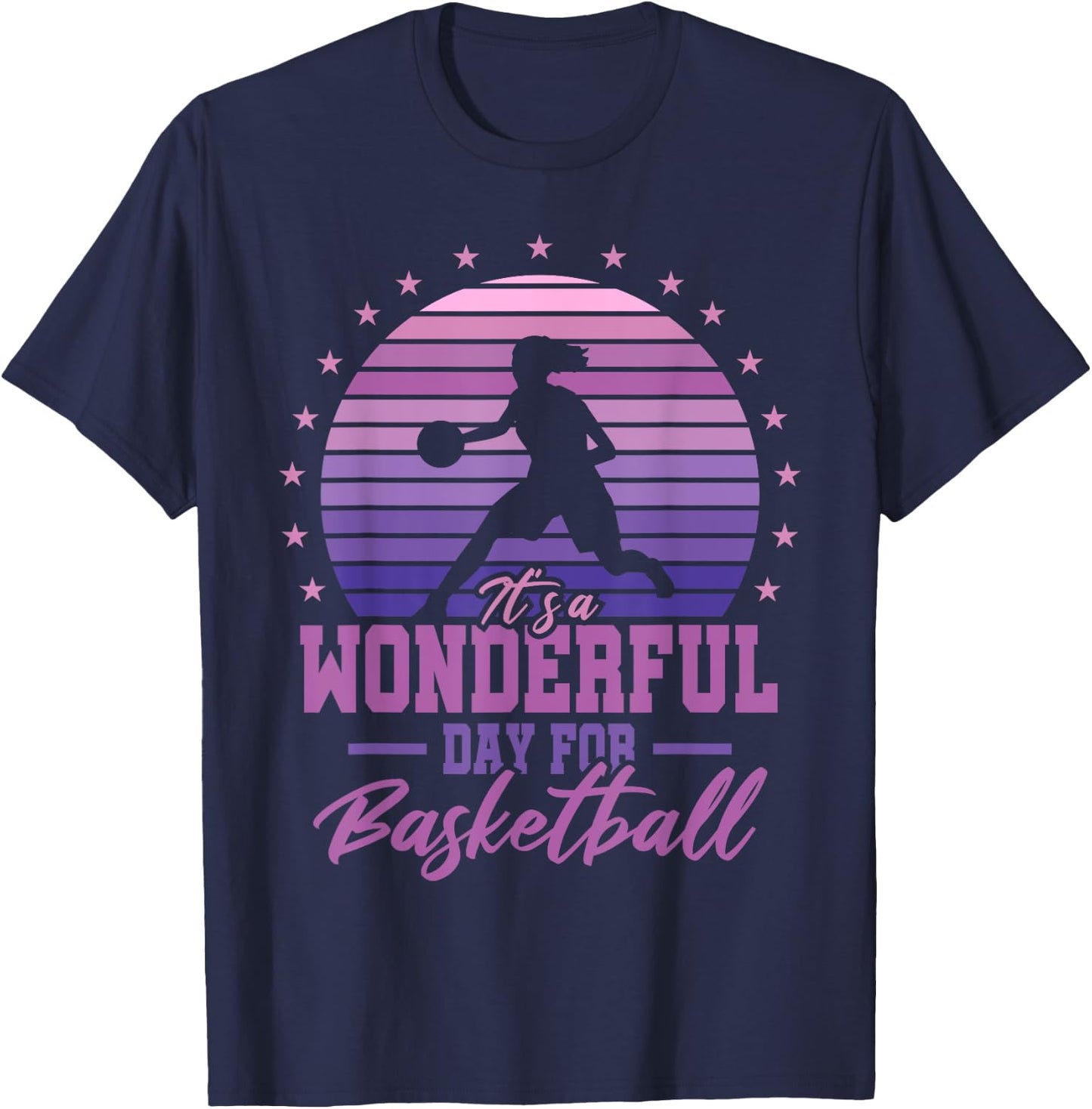 Basketball Girls T-Shirt - T-Shirt | Navy