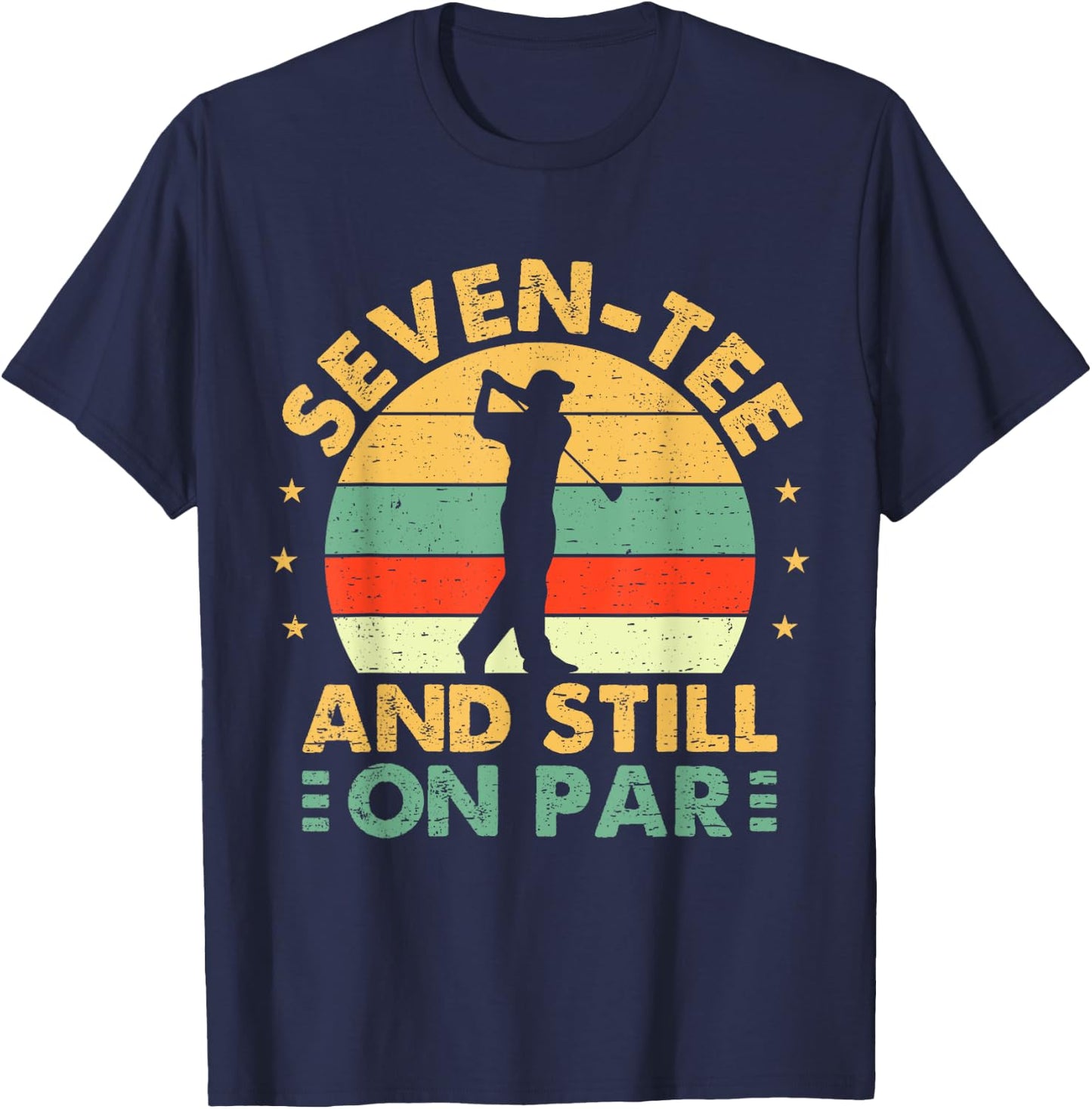 Funny 70th Birthday Golf Men Golfing 70 Year Old Golfer T-Shirt - T-Shirt | Navy