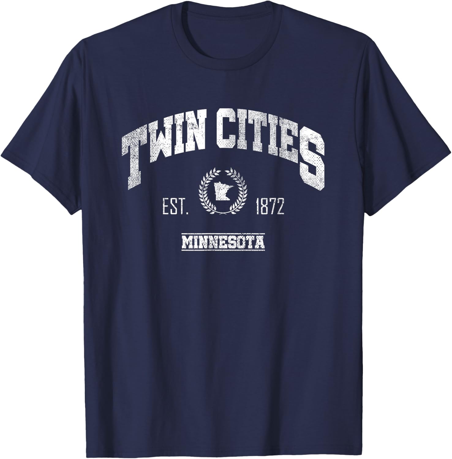Twin Cities MN | Minnesota Throwback Sports T-Shirt - T-Shirt | Navy
