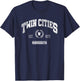 Twin Cities MN | Minnesota Throwback Sports T-Shirt - T-Shirt | Navy