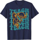 Teacher Outer Space Science Astronomy Planet Saturn Teach T-Shirt - T-Shirt | Navy