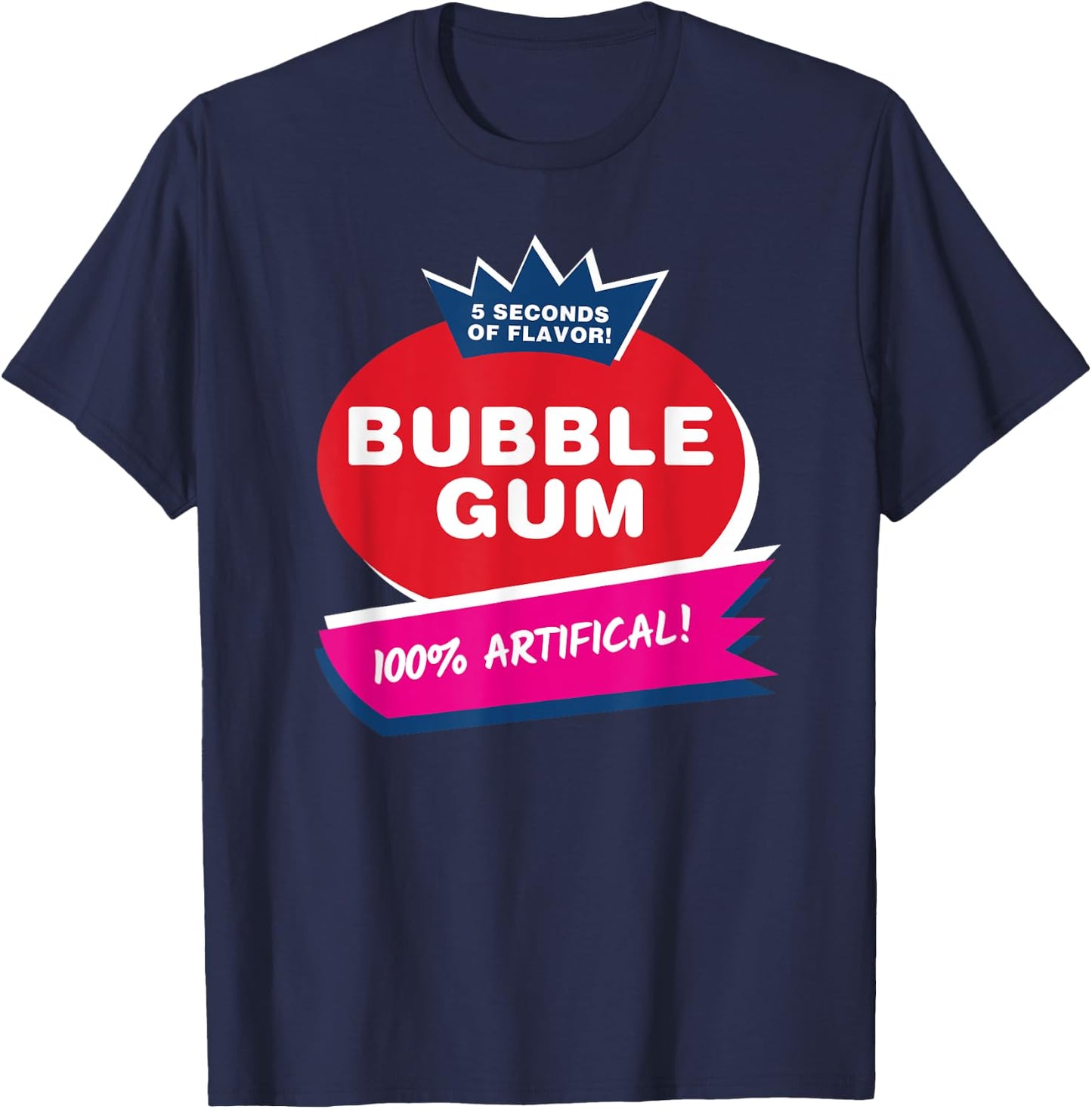 Funny Pink Bubble Gum Halloween Costume T-Shirt - T-Shirt | Navy