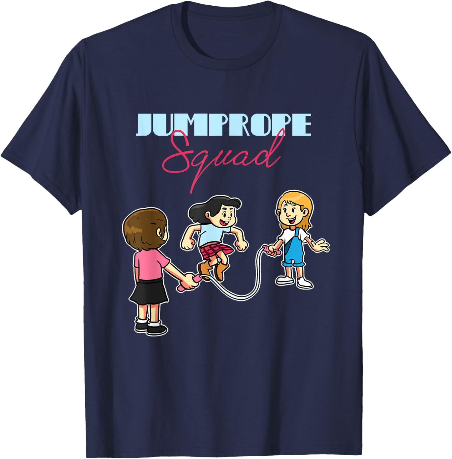 Jump Rope Squad Rope Skipping Team T-Shirt - T-Shirt | Navy