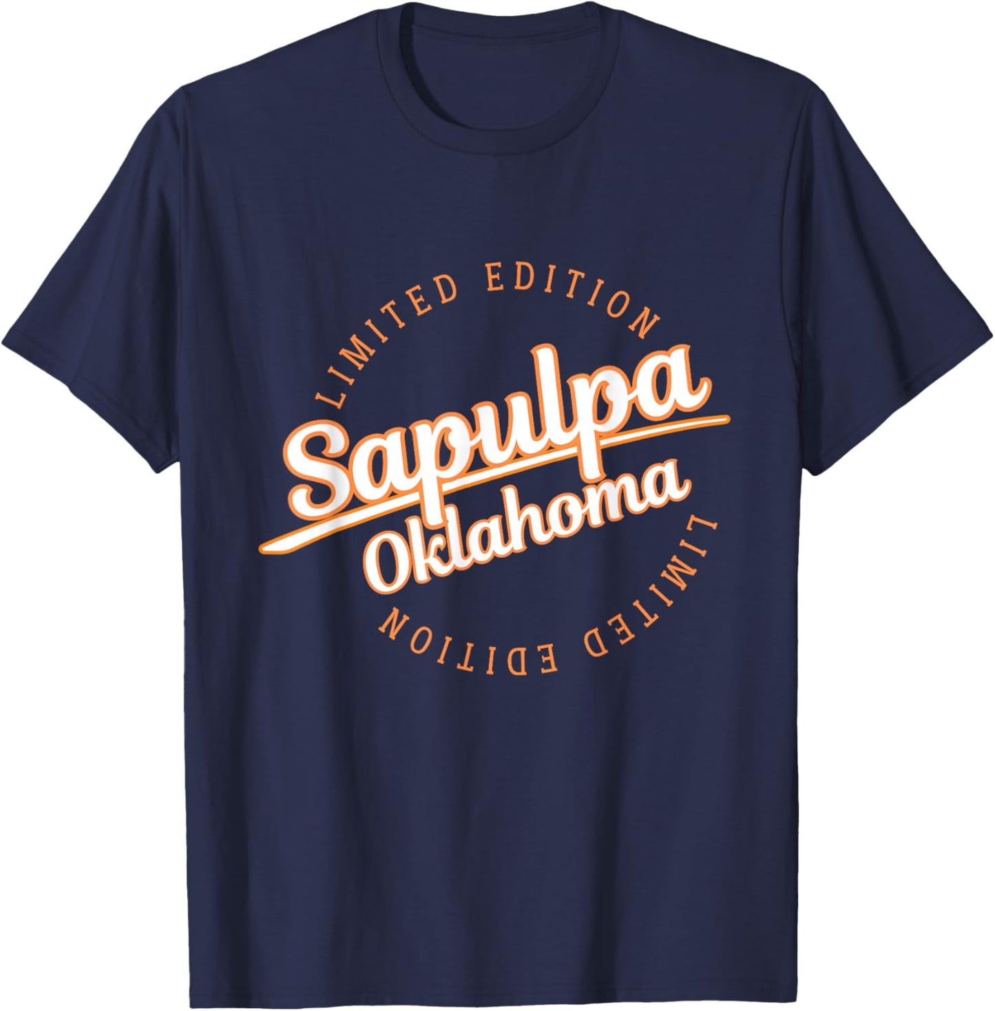 Retro Athletic Sapulpa OK Apparel T-Shirt - T-Shirt | Navy