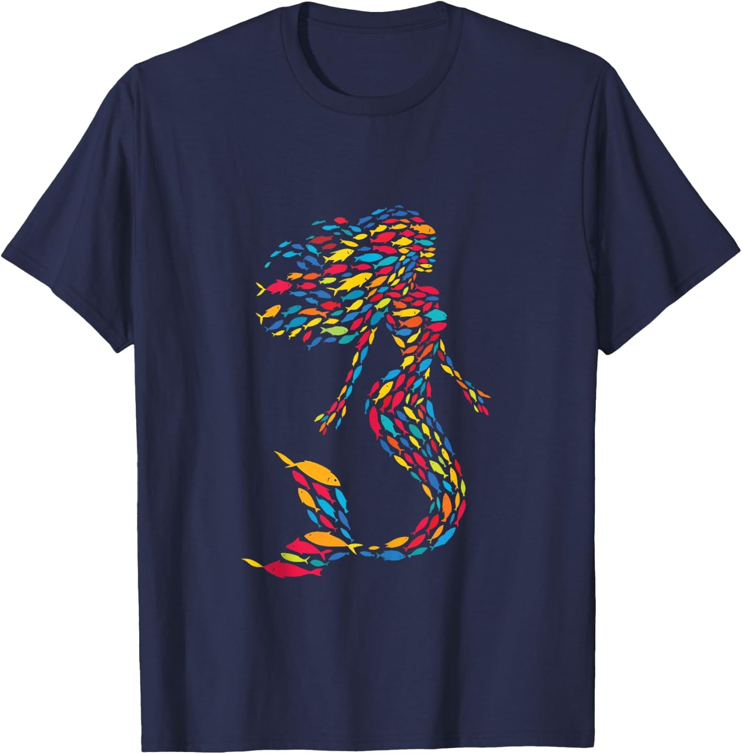 Mermaid Fish T-Shirt - T-Shirt | Navy