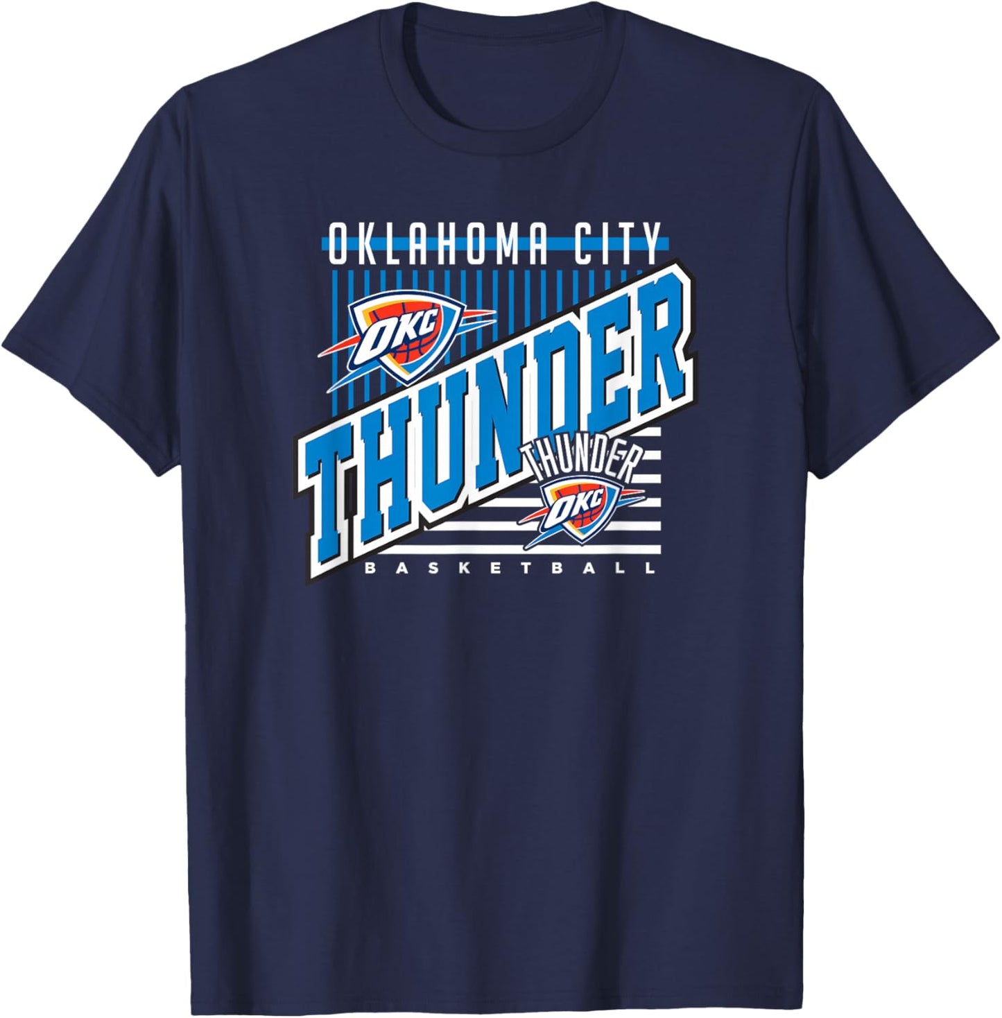 Oklahoma City Thunder NBA Team - Black, Small, -Adults & -Kids T-Shirt - T-Shirt | Navy