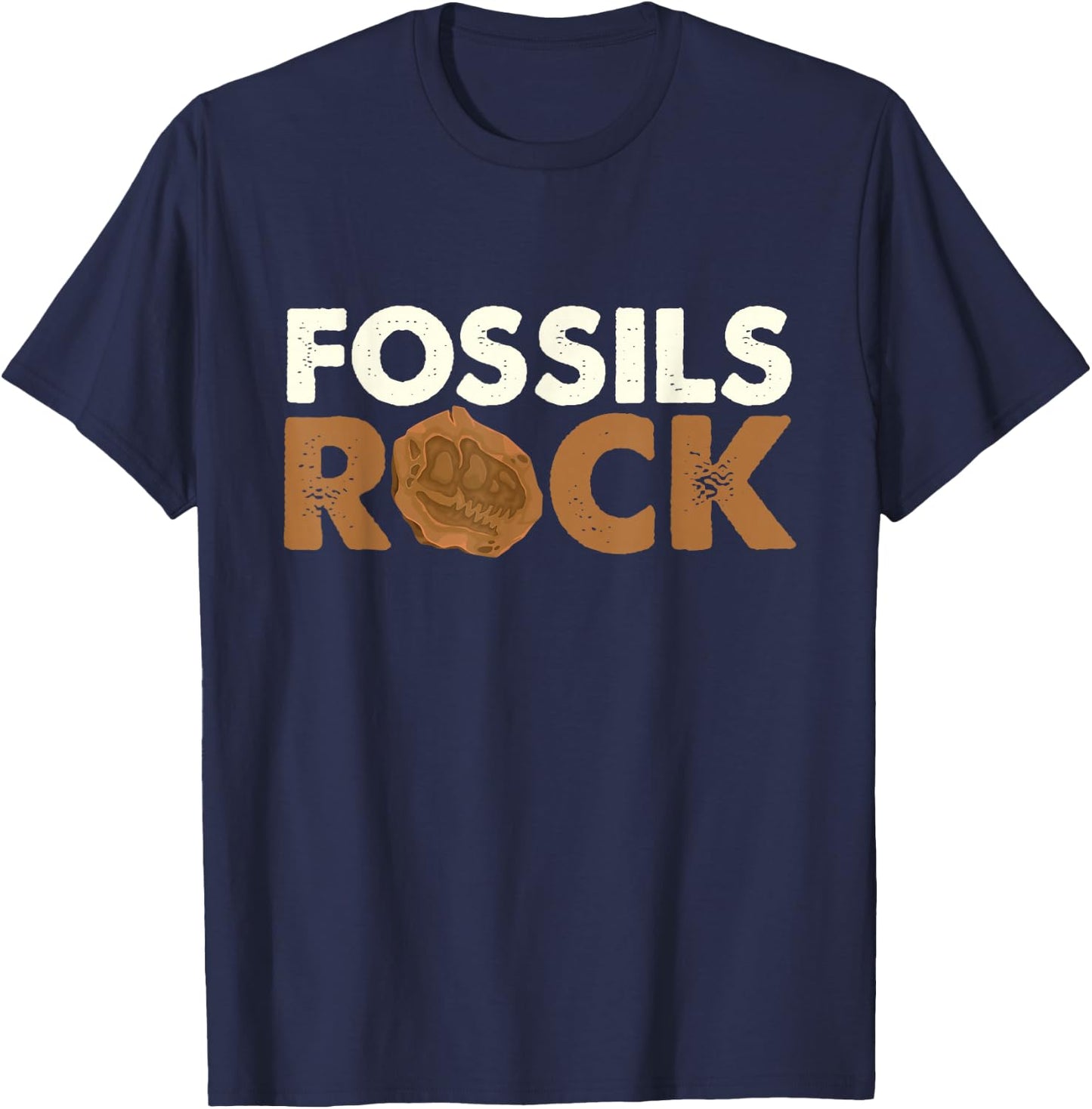 Fossils Rock - Rock Collector Geode Hunter Geology T-Shirt - T-Shirt | Navy