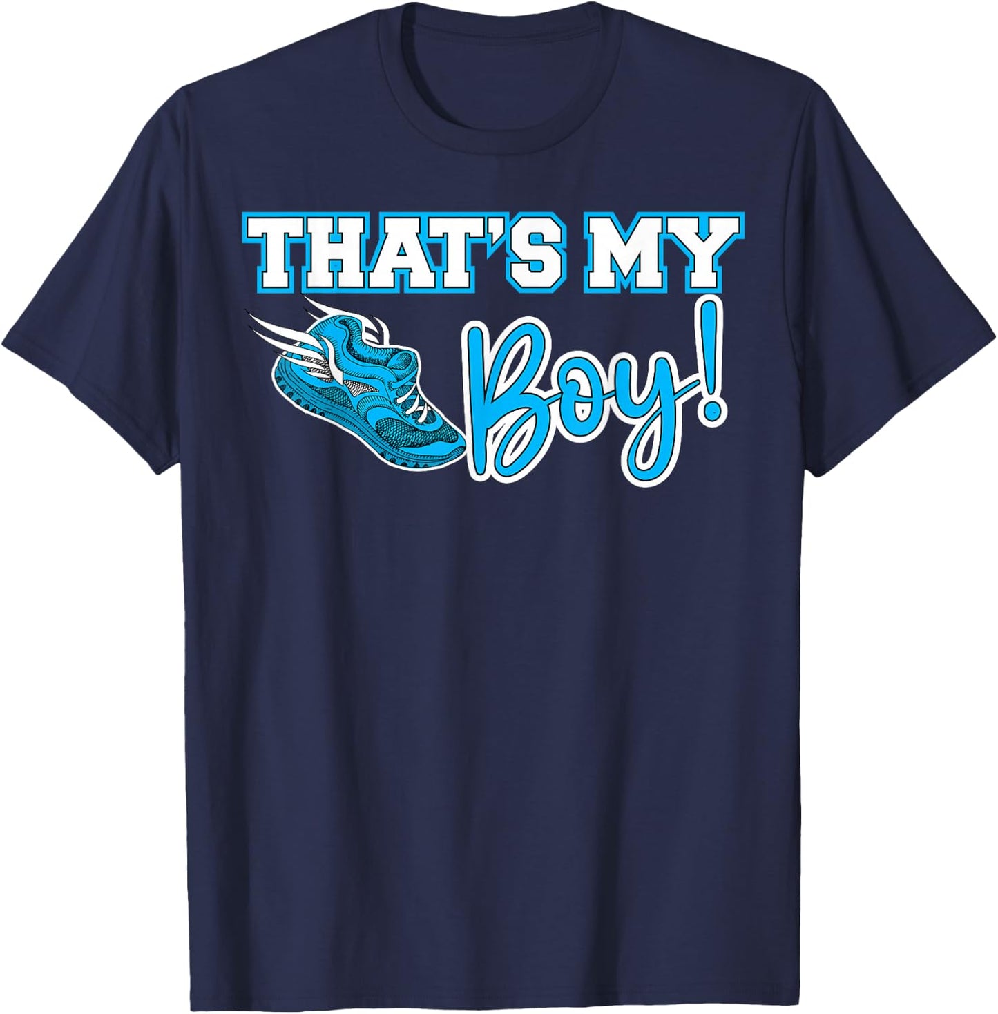 Track and Field Mom That's My Boy High School Sports Mother T-Shirt - T-Shirt | Navy