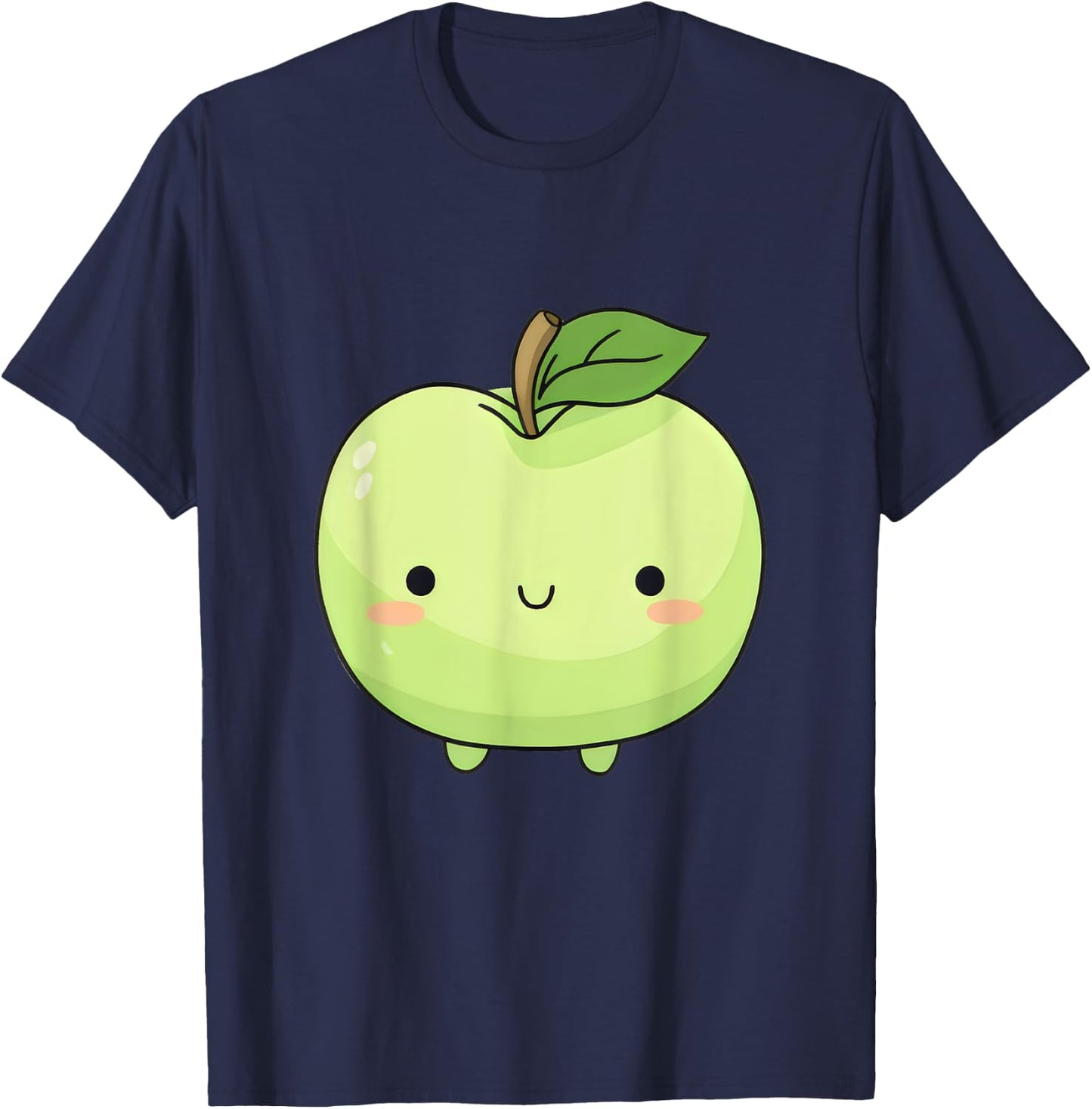 Apple Tree Apple Picking Crew Blossom Fruit Cute Green T-Shirt - T-Shirt | Navy