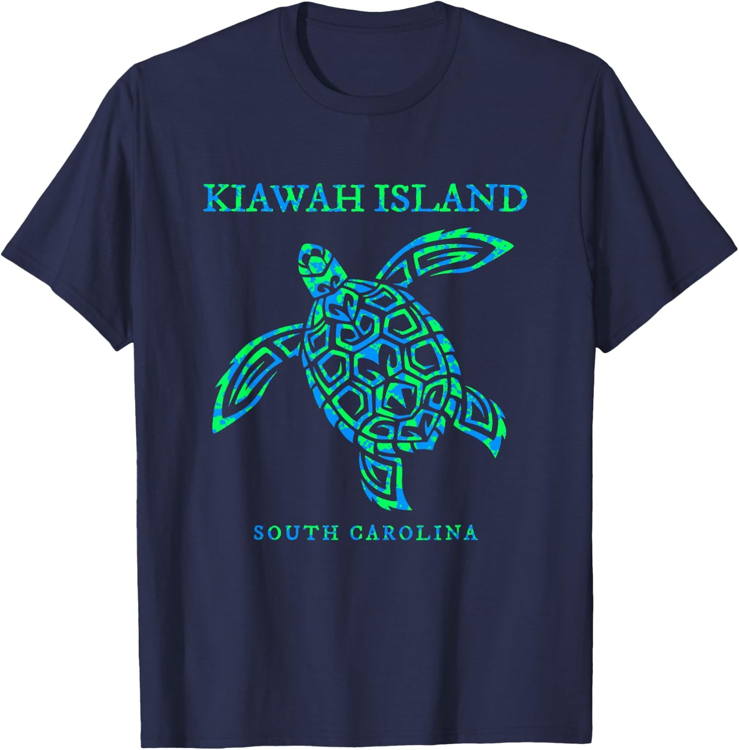 Kiawah Island South Carolina Sea Turtle Souvenir Boys Girls T-Shirt - T-Shirt | Navy