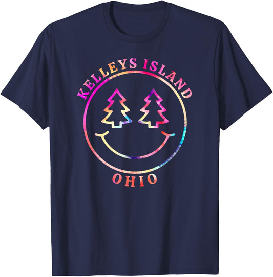 Kelleys Island State Park Beach, Ohio Summer Lake Swimming T-Shirt - T-Shirt | Navy