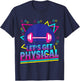 Lets Get Physical - Gym Fitness 80s Workout T-Shirt - T-Shirt | Navy