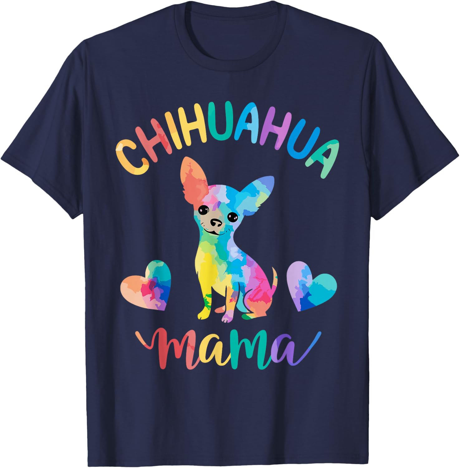 Chihuahua Mama Dog Mom T-Shirt - T-Shirt | Navy