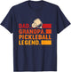 Pickleball Grandpa Dad Grandpa Pickleball Legend T-Shirt - T-Shirt | Navy