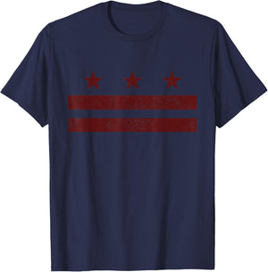 Washington DC Flag T-Shirt - T-Shirt | Navy