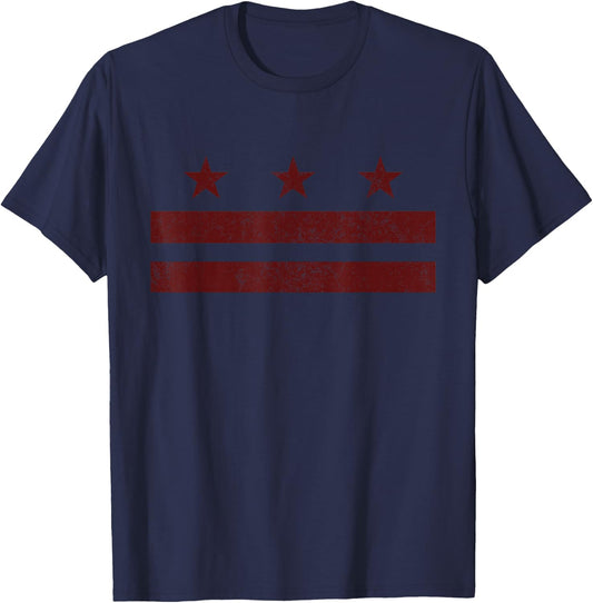 Washington DC Flag T-Shirt - T-Shirt | Navy