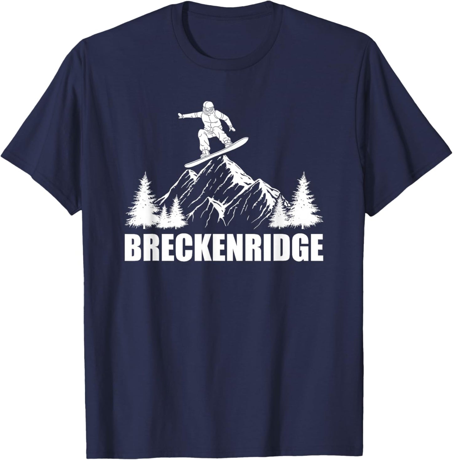 Snowboard Breckenridge Colorado Snowboarding T-Shirt - T-Shirt | Navy