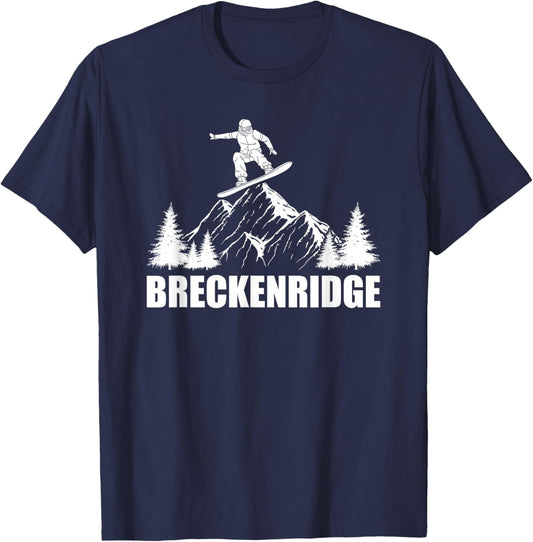 Snowboard Breckenridge Colorado Snowboarding T-Shirt - T-Shirt | Navy