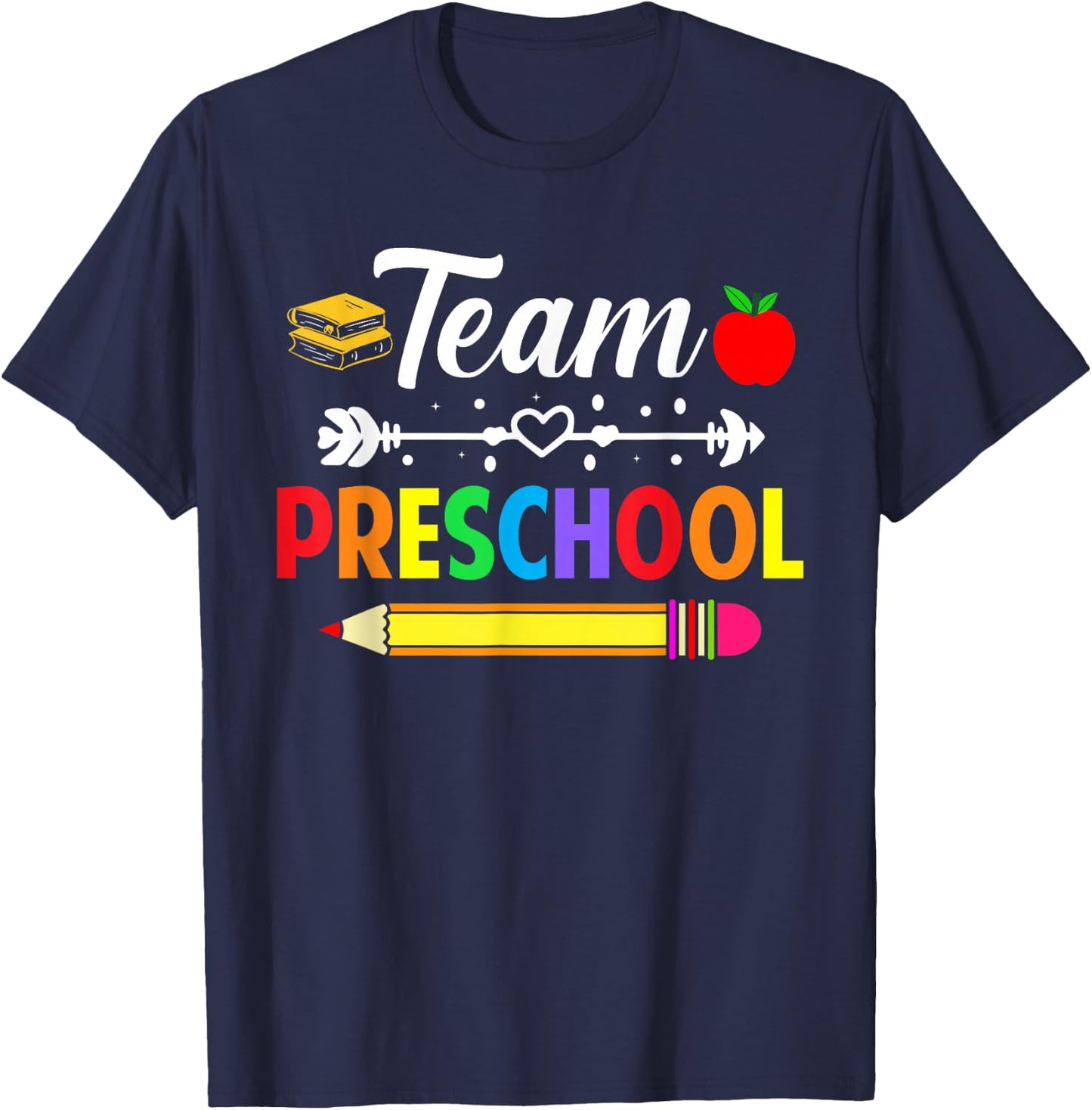 Team Preschool Teacher Preschool Team Teacher School Grade T-Shirt - T-Shirt | Navy