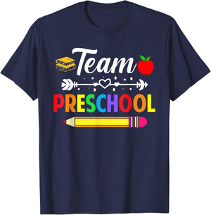 Team Preschool Teacher Preschool Team Teacher School Grade T-Shirt - T-Shirt | Navy