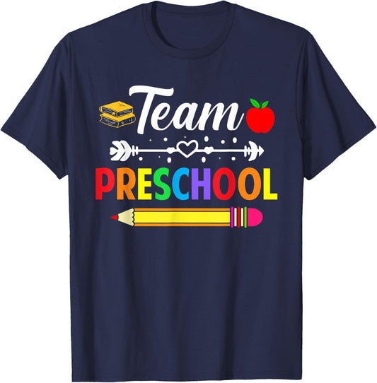 Team Preschool Teacher Preschool Team Teacher School Grade T-Shirt - T-Shirt | Navy