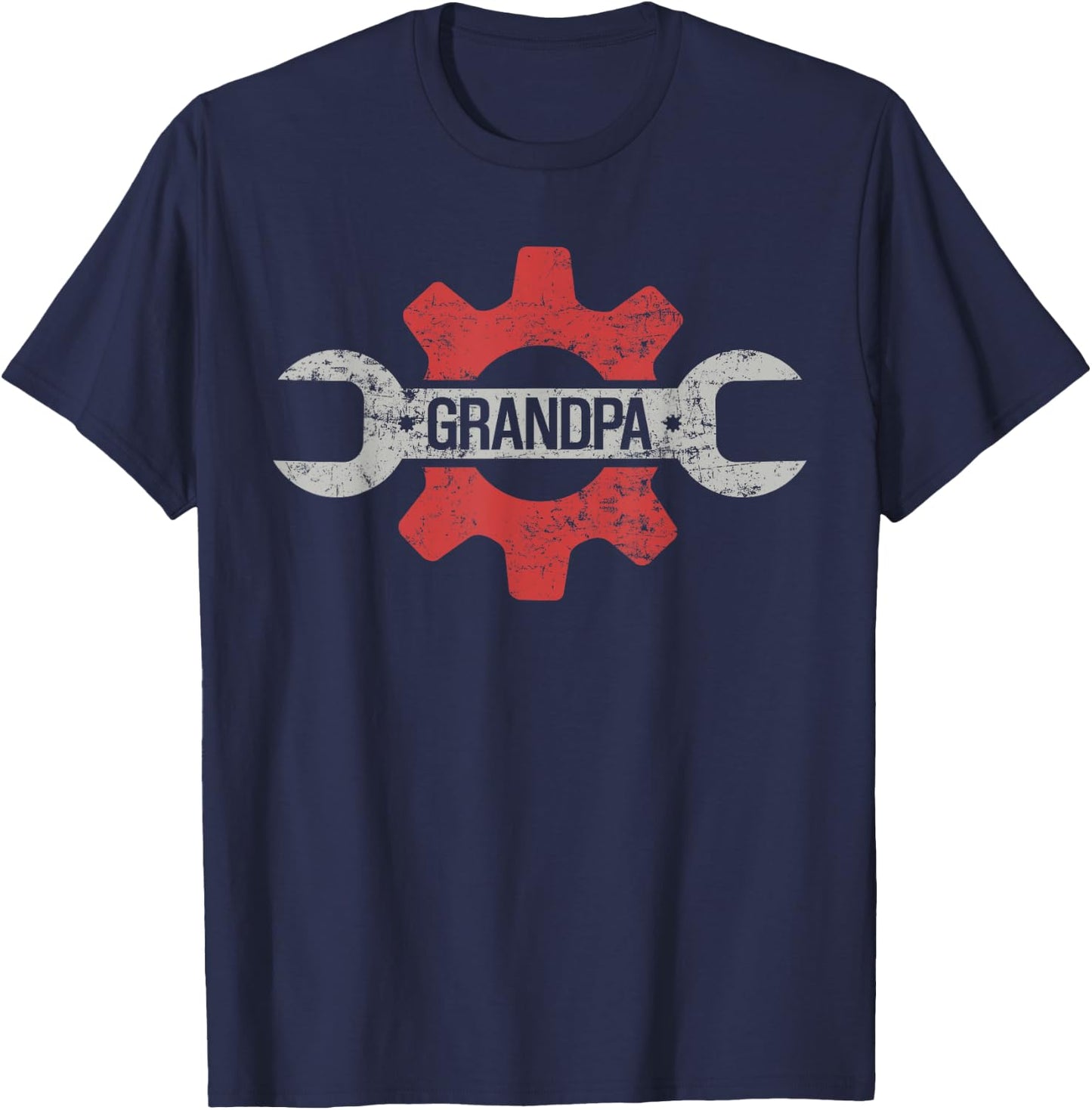 Grandpa Garage Grandpa Car Mechanic Grandpa T-Shirt - T-Shirt | Navy
