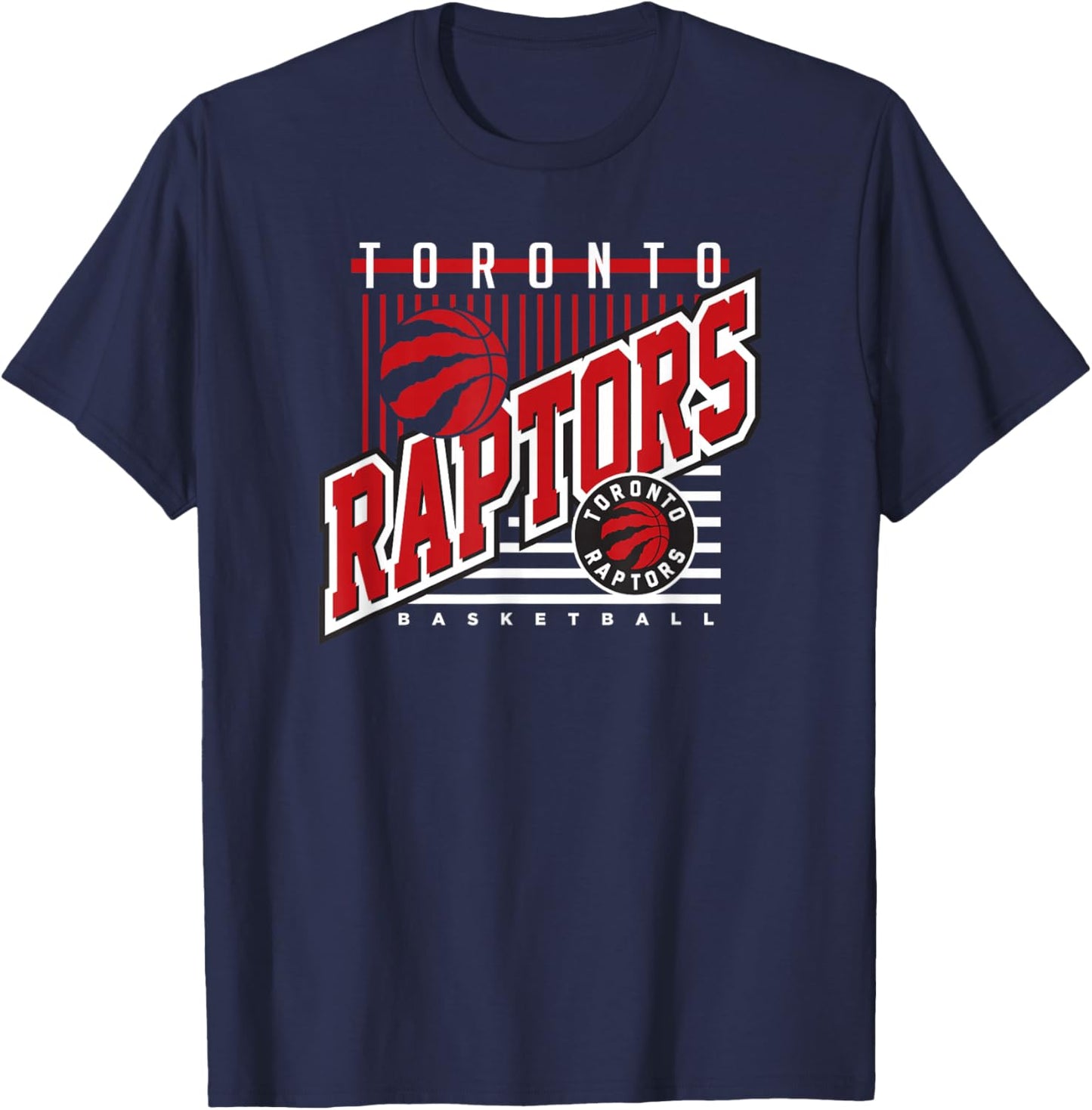 Toronto Raptors NBA Rise Above , -Adults, Black, Small, Short Sleeve T-Shirt - T-Shirt | Navy