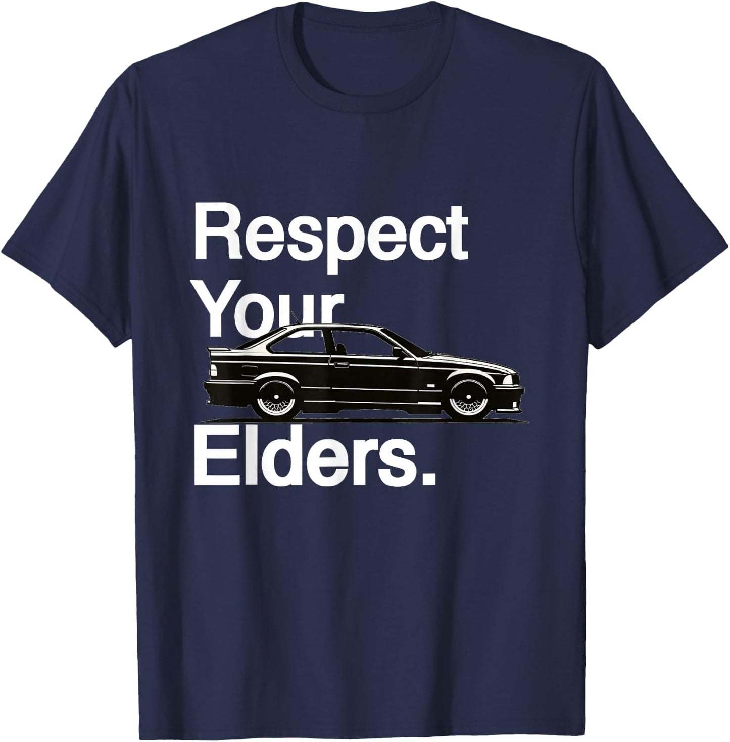 Respect Your Elders Vintage Euro E36 T-Shirt - T-Shirt | Navy