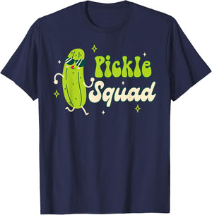 Bridesmaid Bride Babe Pickle Lover Bachelorette Pickle Squad T-Shirt - T-Shirt | Navy