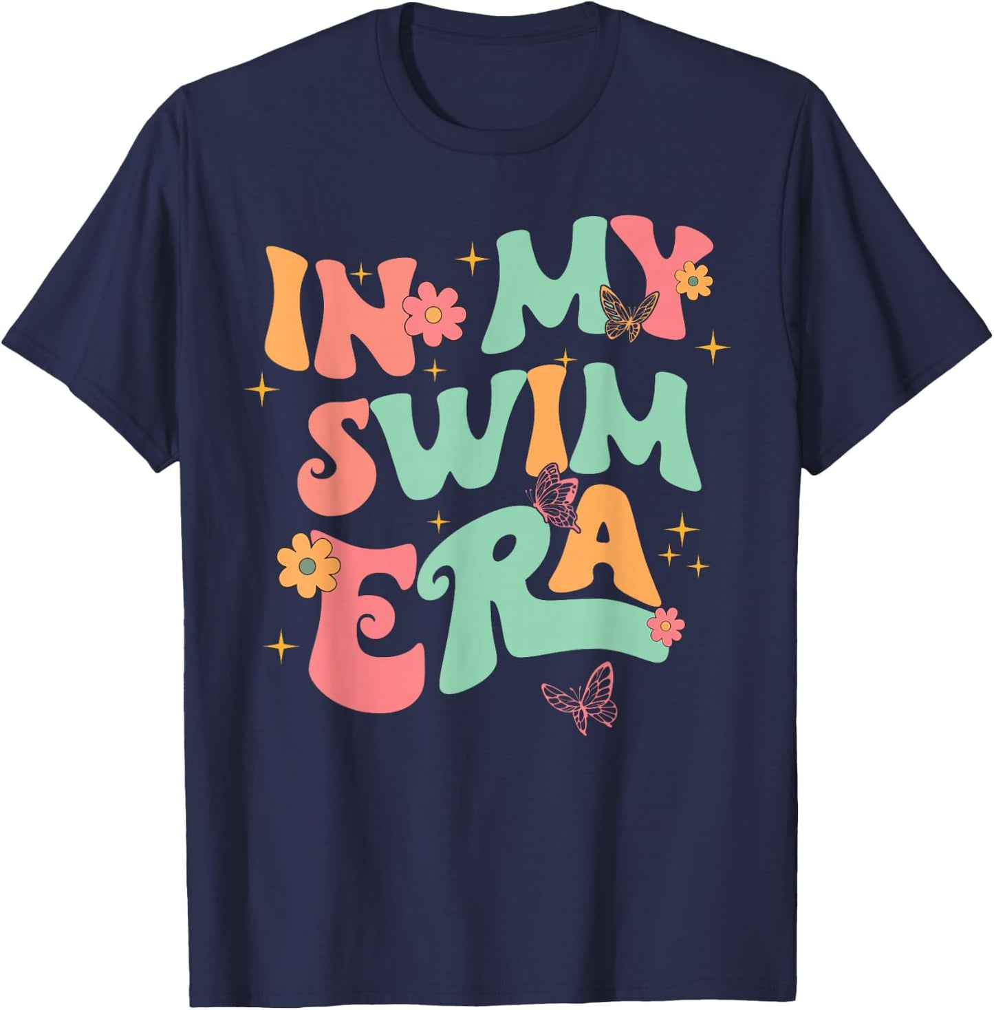 Retro In My Swim Era Swimming Swimmers Women Men Kids T-Shirt - T-Shirt | Navy