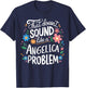 Angelica Personalized Cute Flower Girls Angelica Name T-Shirt - T-Shirt | Navy