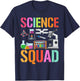 Vintage SCIENCE SQUAD Technology Teacher Team Student STEM T-Shirt - T-Shirt | Navy