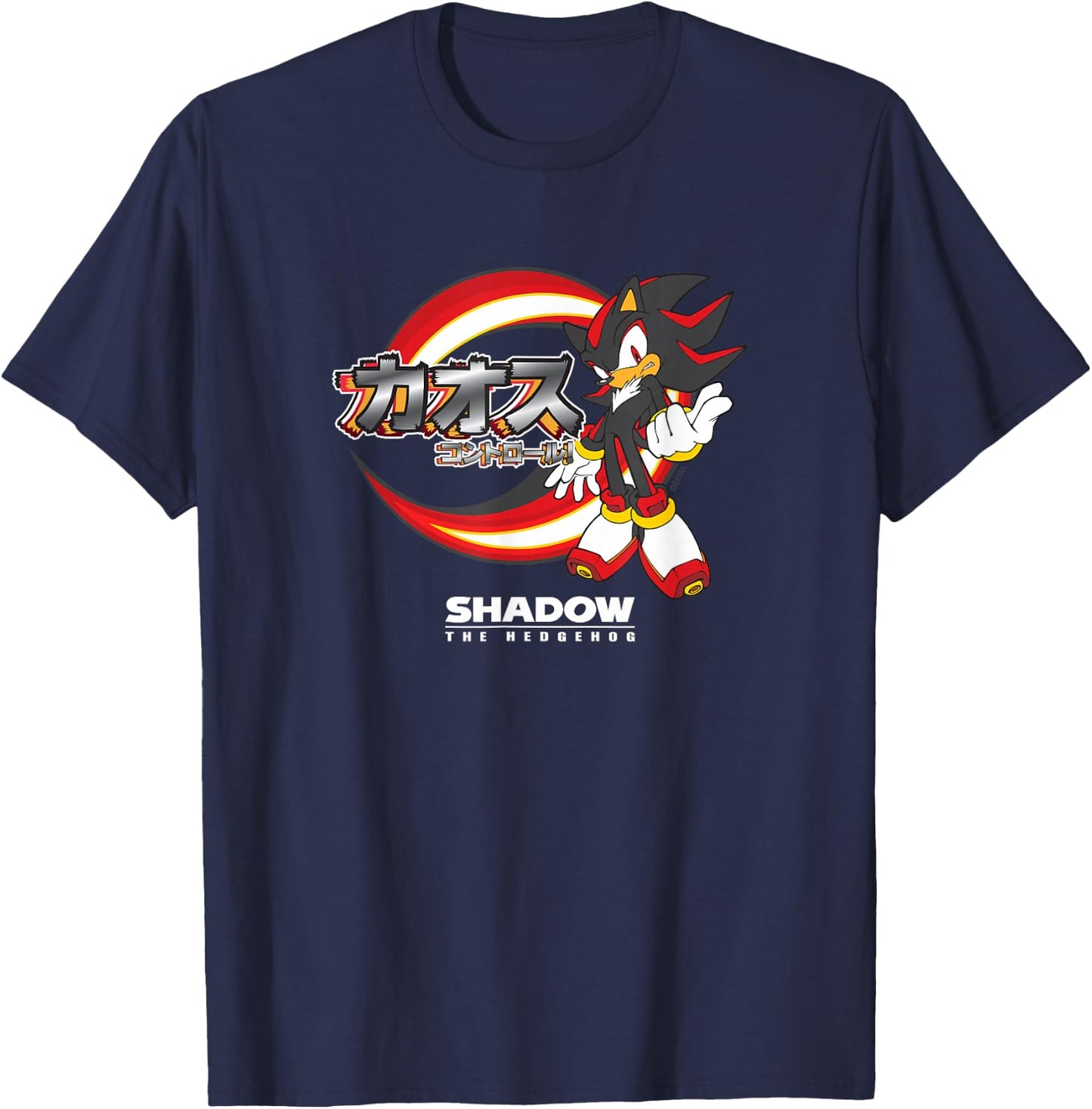 Shadow the Hedgehog - "Chaos Control!" (Japanese) T-Shirt - T-Shirt | Navy
